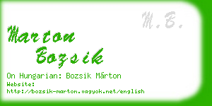 marton bozsik business card